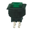 Illuminated or Non-Lighted, Splash-Proof Cover Rocker Switch