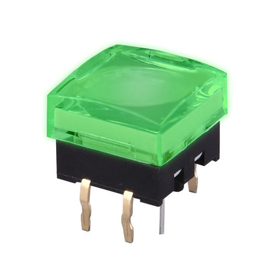 RoHS White Spdt PCB Flashlight Pushbutton Switch
