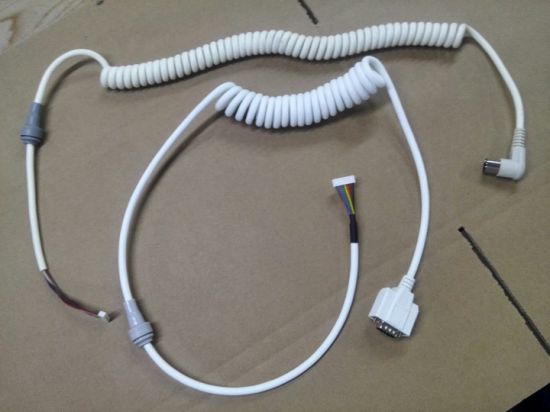 Flexible Coiled Power Cord Trailer CCTV Camera Cable for Electronics
