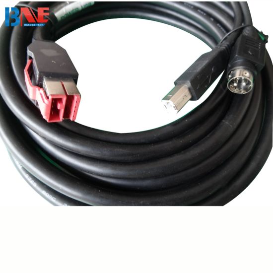 Male and Female Cable Assembly Industrial Wire Harness